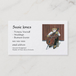 Cello Player Business Card