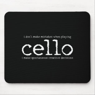 Cello Player Cellist Funny Gift Mouse Pad