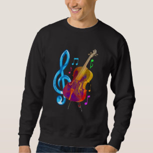 Cello Player Classical Music Treble Clef Cellist C Sweatshirt