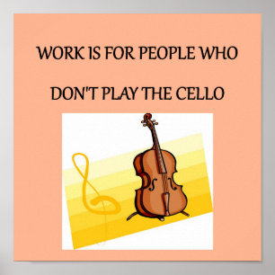 cello player poster