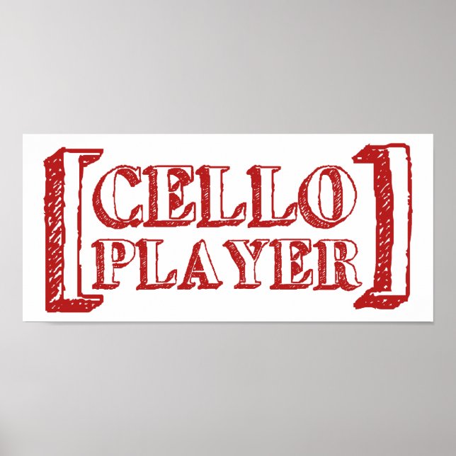 Cello Player Poster (Front)
