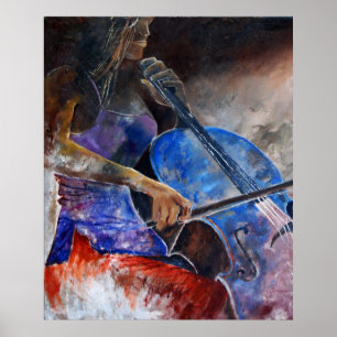 cello player poster