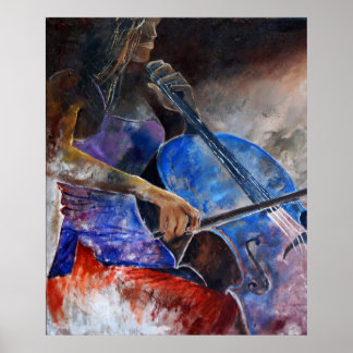 cello player poster
