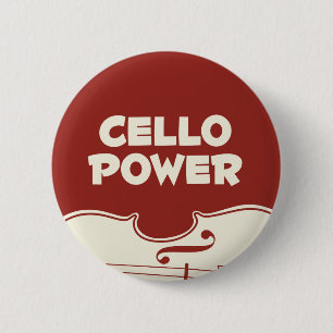 Cello Power! 2 Inch Round Button