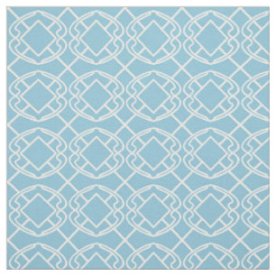 Cello Robins Blue Egg Trellis Design Fabric