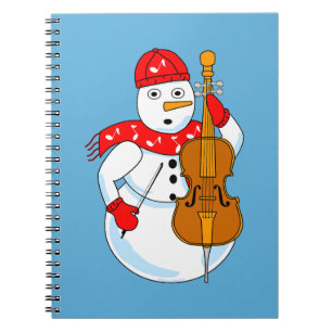 Cello Snowman Notebook