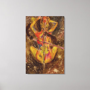 Cello Sonata Canvas Print Abstract Painting