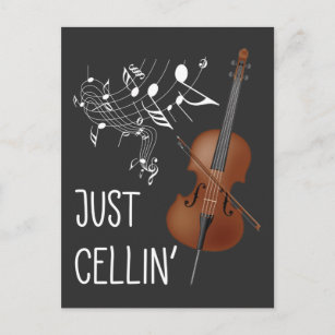 Cello String Instrument Cellist Humour violoncello Postcard