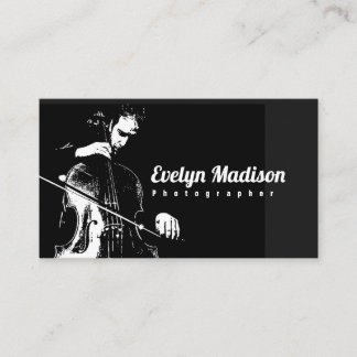 cello string instrument h63873 business card