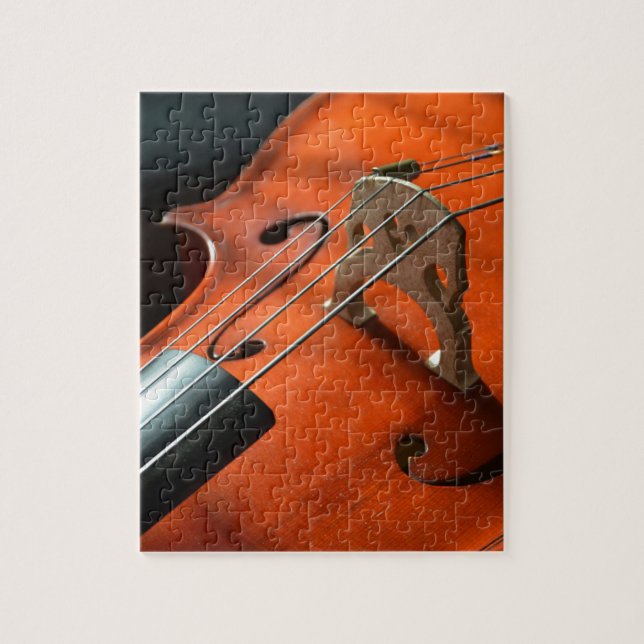 Cello Strings Stringed Instrument Wood Instrument Jigsaw Puzzle (Vertical)