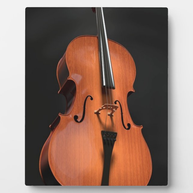 Cello Strings Stringed Instrument Wood Instrument Plaque (Front)