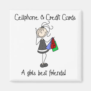 Cellphone And Credit Cards Magnet