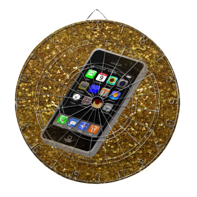 cellphone bling dartboard (Front)
