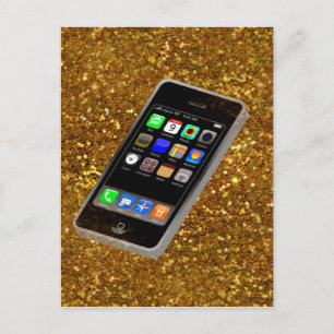 cellphone bling postcard
