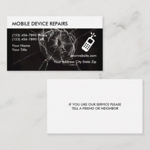Cellphone Repair Business Cards