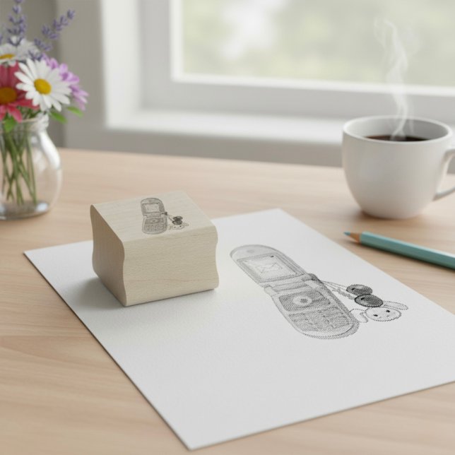 Cellphone Rubber Stamp (Creator Uploaded)