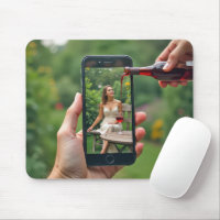 Cellphone Woman With Pouring Wine