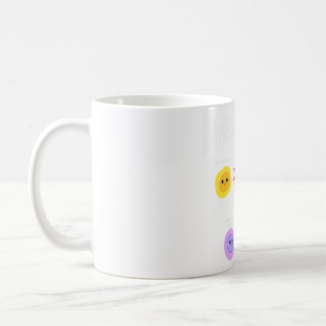 Cells Of Immune System - Biology Teacher T-Shirt Coffee Mug (Left)