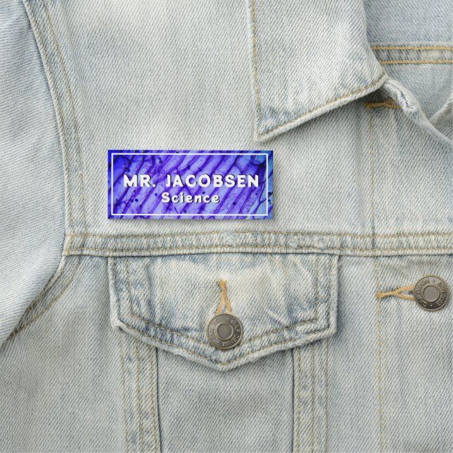 Cells Science Teacher  Blue Name Tag (In Situ)