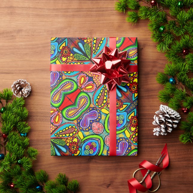 Cellular Art Wrapping Paper (Holiday Gift)