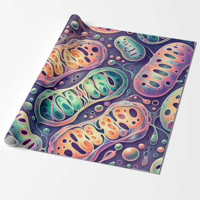 Cellular Chic Wrapping Paper (Unrolled)
