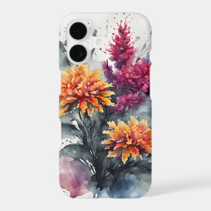 Celosia - Fleurs à l'aquarelle