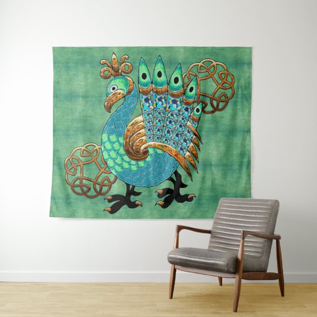 Celt and Feathers Tapestry (In Situ (Horizontal))