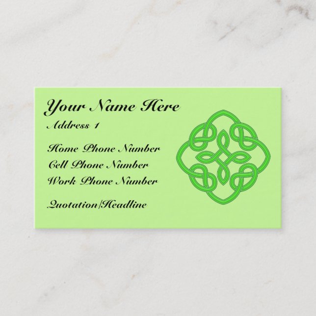 Celtic 001 Profile Card (Front)