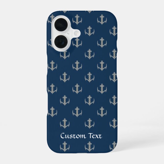 Celtic Anchor 1 Pattern iPhone 16 Case (Back)