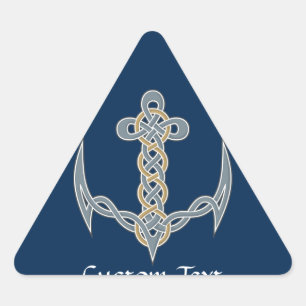 Celtic Anchor 1 Triangle Sticker