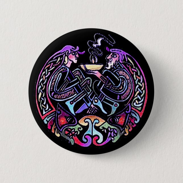 Celtic Art Design 2 Inch Round Button (Front)