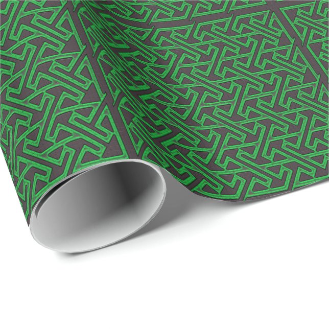 Celtic Art Design Key Pattern Wrapping Paper (Roll Corner)