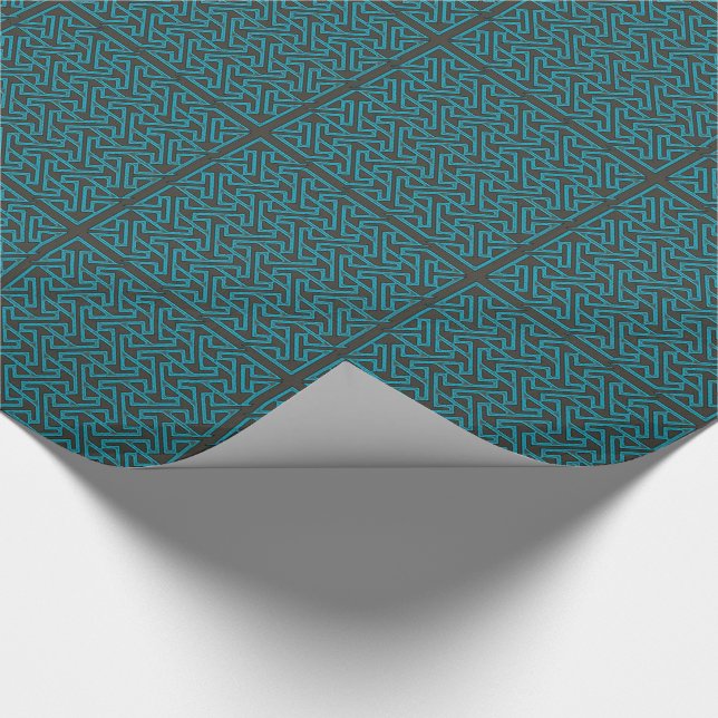 Celtic Art Design Key Pattern Wrapping Paper (Corner)