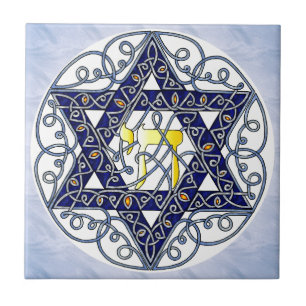 Celtic Art Star of David Tile