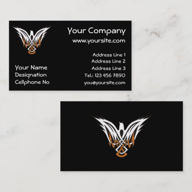 Celtic Bird Business Card (Front/Back)