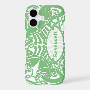 Celtic Bird Circle Pattern Personalized iPhone