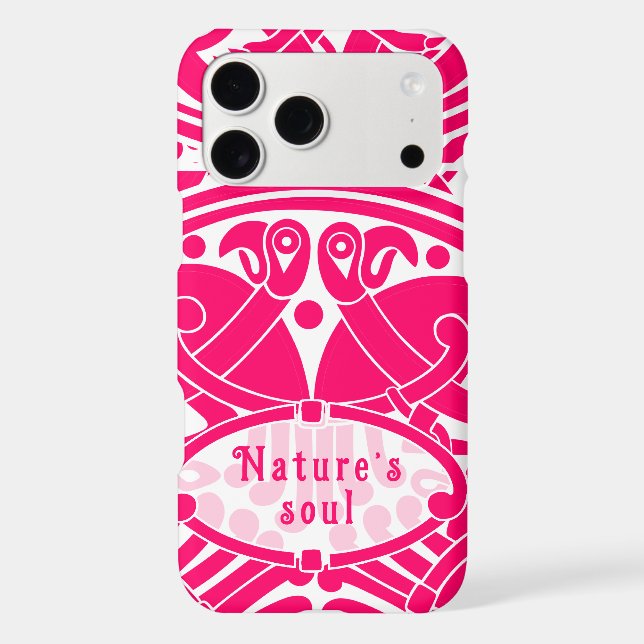 Celtic Bird Circle Pattern Personalized iPhone (Back)