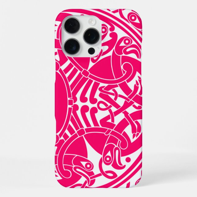 Celtic Bird Circle Pattern Personalized iPhone Case (Back)