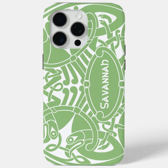 Celtic Bird Circle Pattern Personalized iPhone Case-Mate iPhone Case (Back)