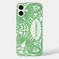 Celtic Bird Circle Pattern Personalized iPhone