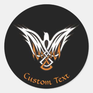 Celtic Bird Classic Round Sticker