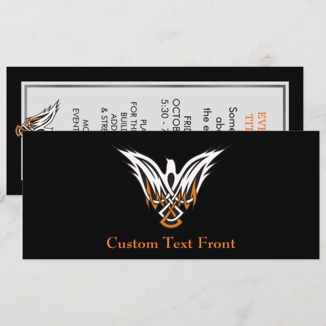 Celtic Bird Invitation (Front/Back)