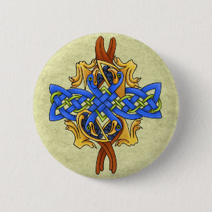 Celtic Birds 2 Inch Round Button