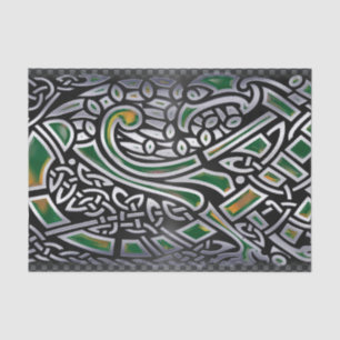 Celtic Birds 3D Foil Tissue Paper