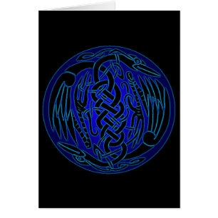 Celtic Birds of Peace (blue version)