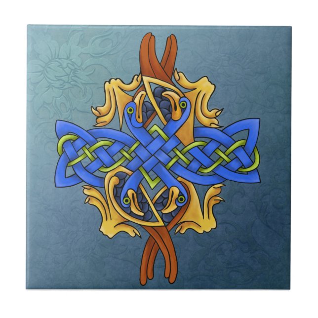 Celtic Birds Tile (Front)
