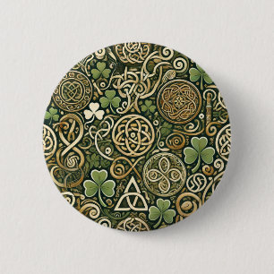 Celtic Bloom 2 Inch Round Button
