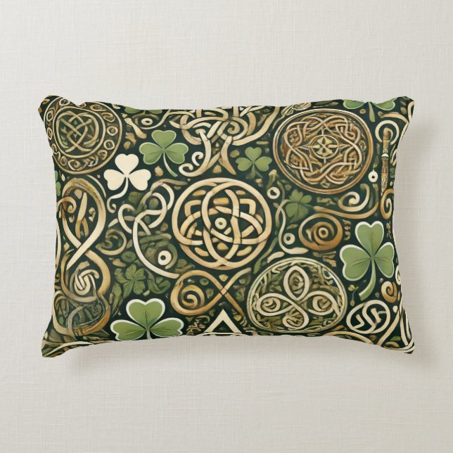 Celtic Bloom Accent Pillow (Front)