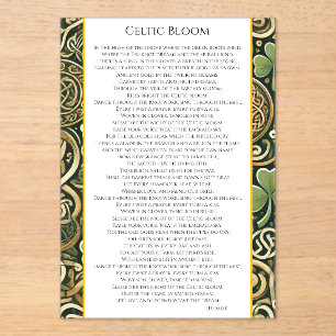 Celtic Bloom Acrylic Invitations