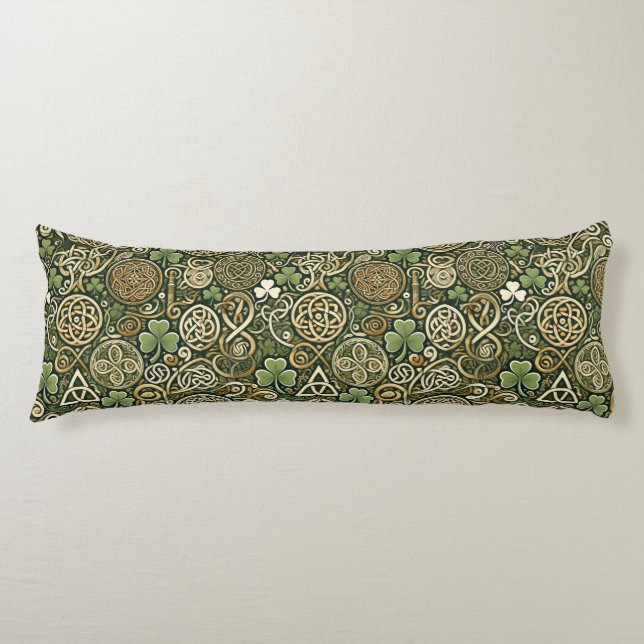 Celtic Bloom Body Pillow (Front)